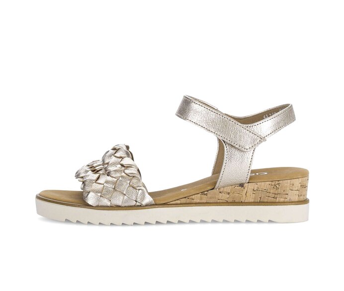 Keilsandalette gold #0