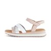 Sandal met riempjes rose
