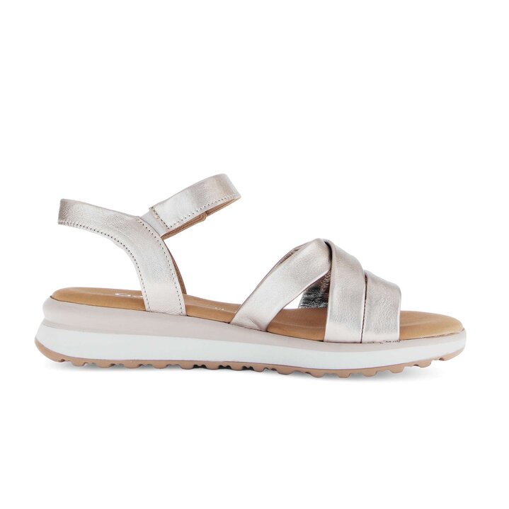 Riemchensandale gold #1