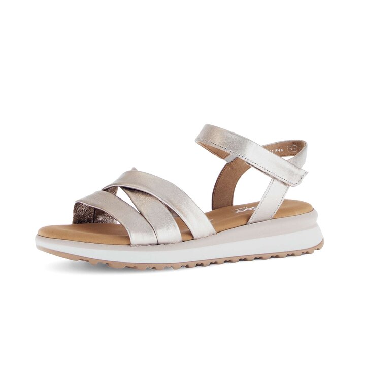 Riemchensandale gold #2