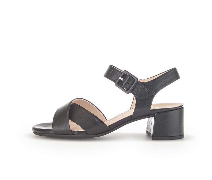Riemchensandale schwarz #0