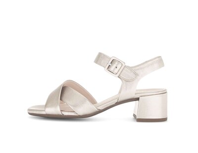 Sandalo con cinturino oro