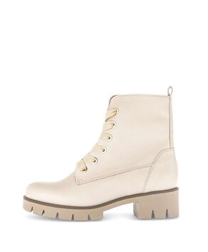 Stivaletto stringato beige