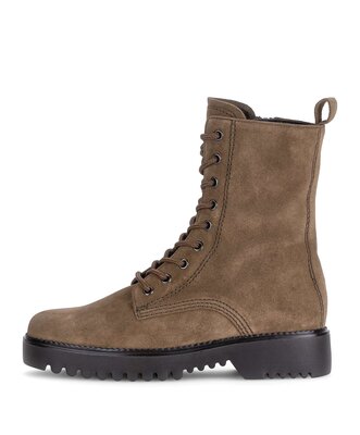 Schnürstiefelette braun