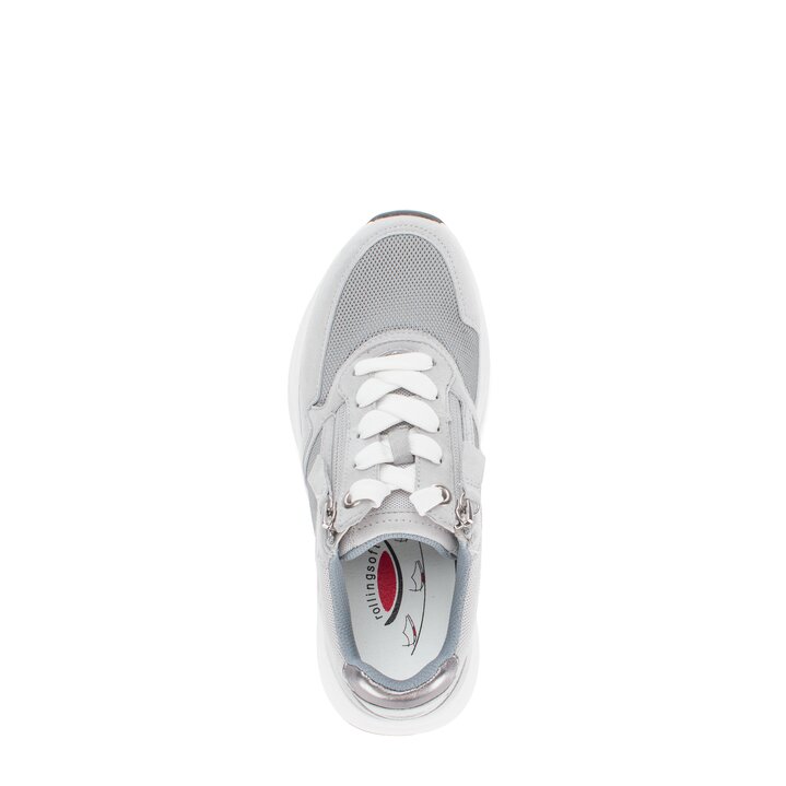 Sneakers basse grigio #5