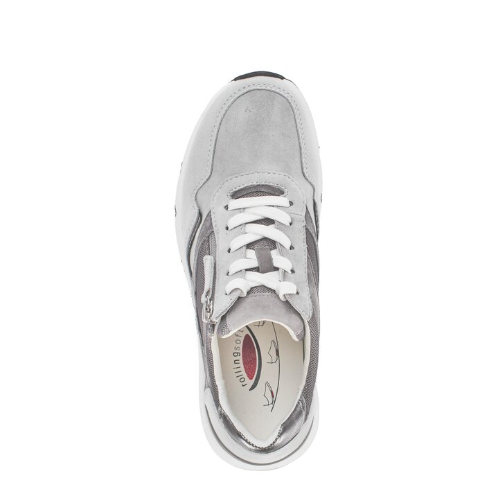 Sneakers basse grigio #5