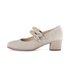 Pumps med ankelrem beige