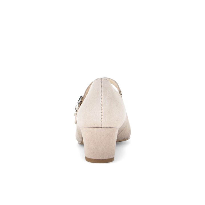 Pumps med ankelrem beige #3