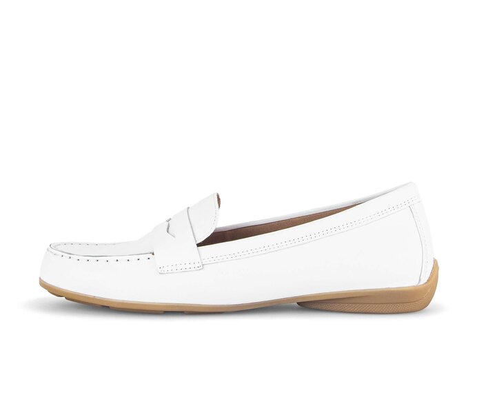 Mokassin weiß #0