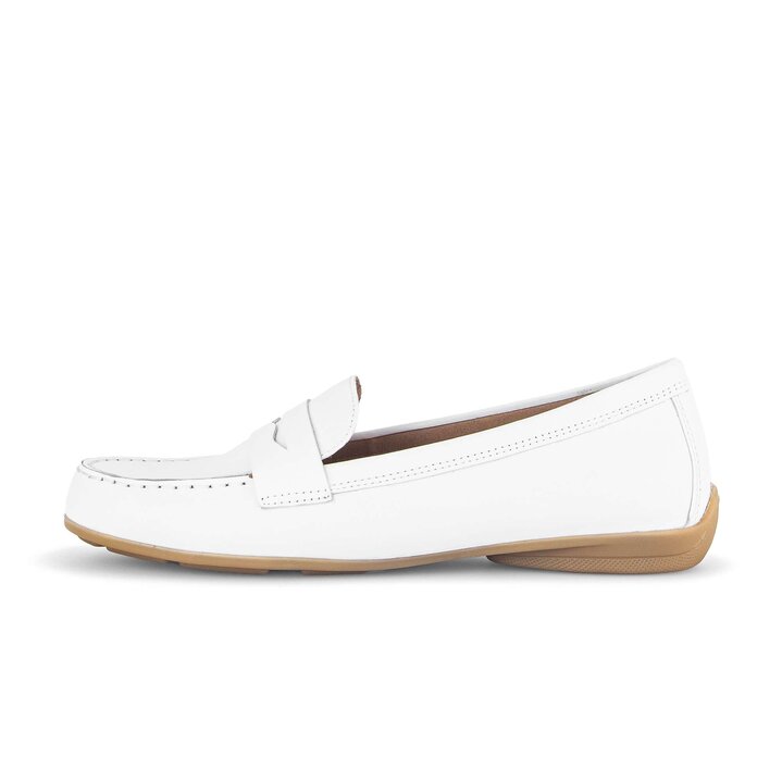 Mokassin weiß #0