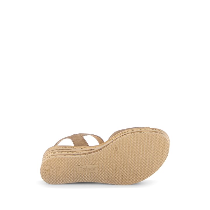 Sandales compensées marron #4