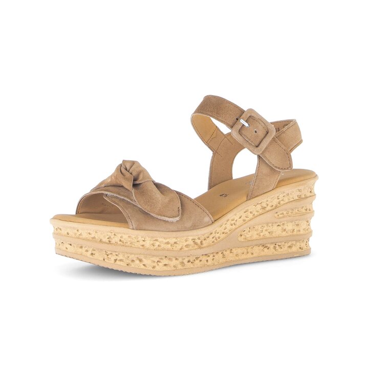 Sandales compensées marron #2