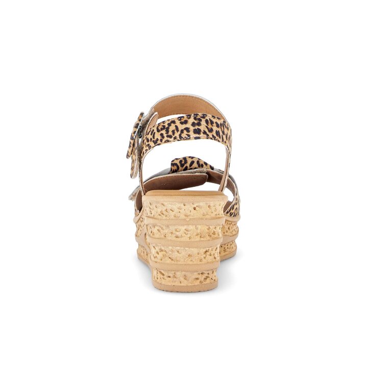 Sandalo con zeppa beige #3