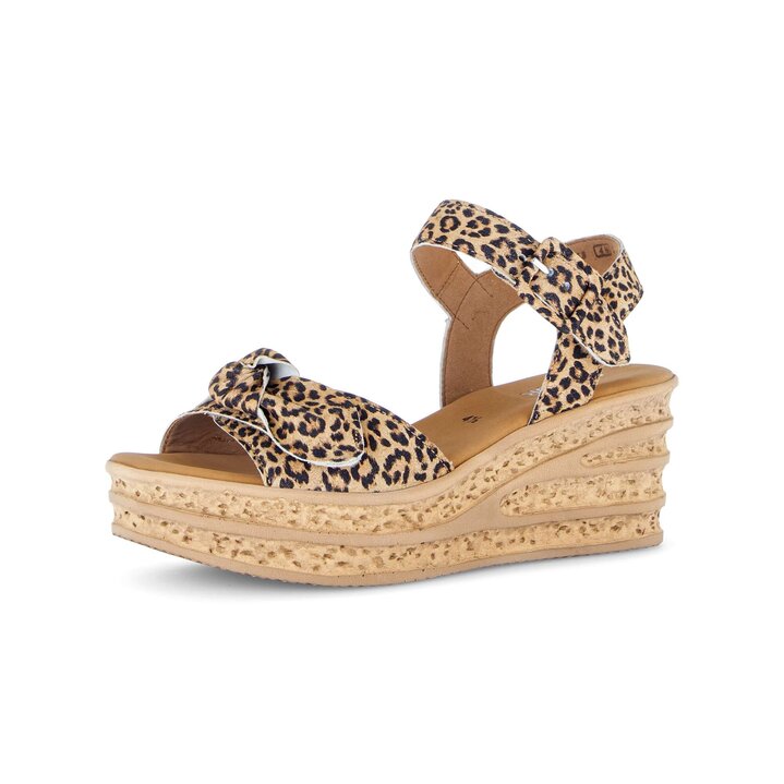 Sandalo con zeppa beige #2