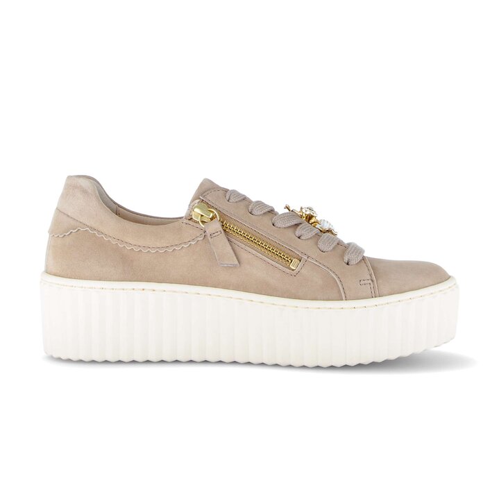 Lage sneaker beige #1