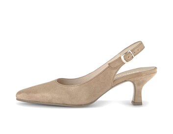 Escarpins à bride arrière beige