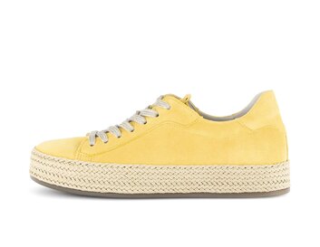Lage sneaker geel
