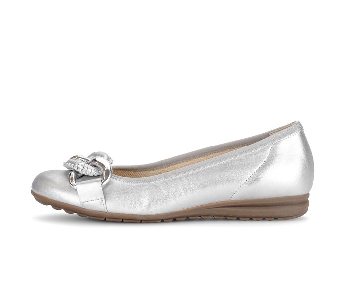 Sportliche Ballerina silber #0
