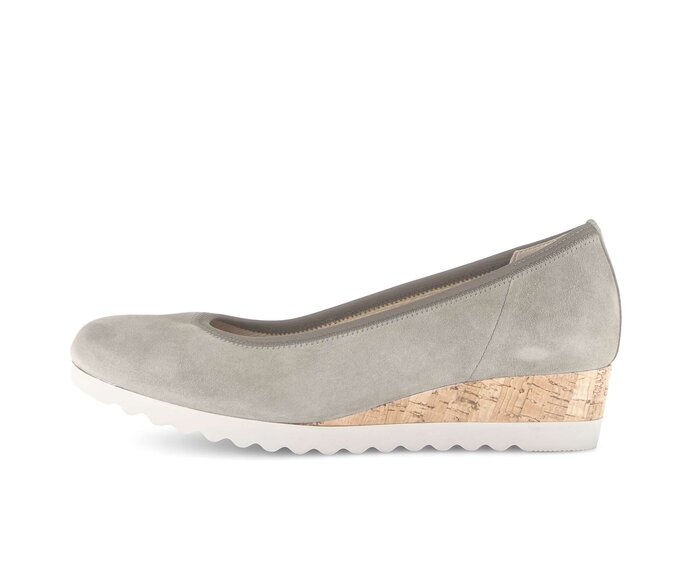 Escarpins compensés vert #0