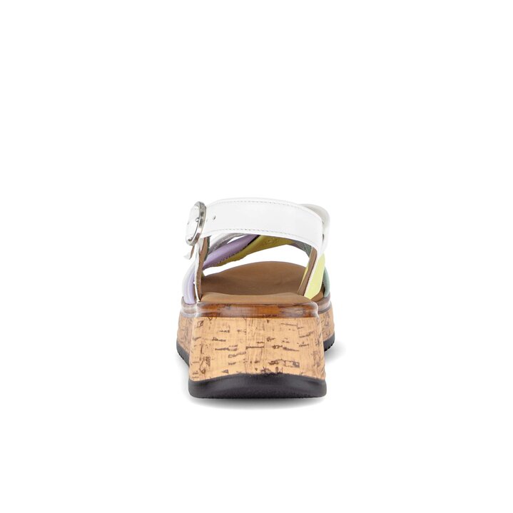 Sandalo con plateau multicolore #3