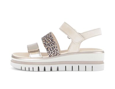 Sandale met plateauzool multicolour