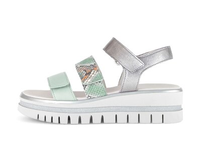 Sandale met plateauzool multicolour