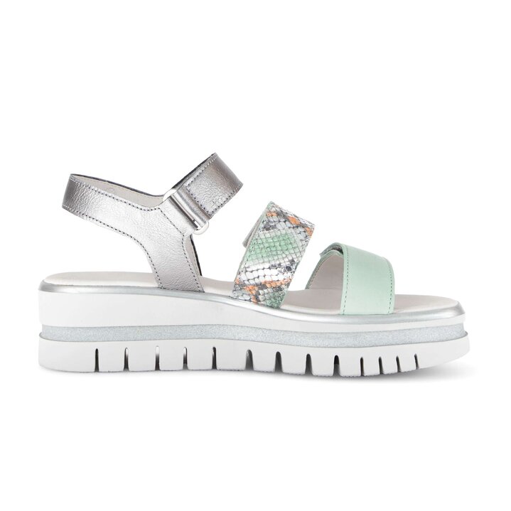 Sandalo con plateau multicolore #1