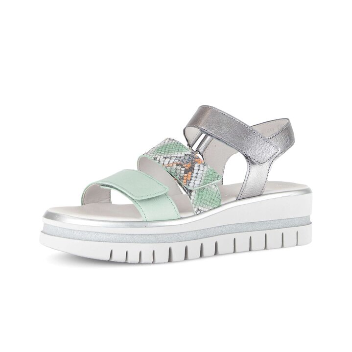 Sandalo con plateau multicolore #2