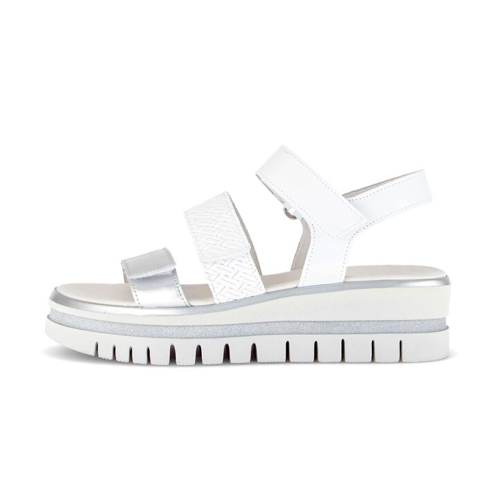 Plateau Sandale weiß #0