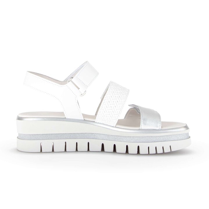 Plateau Sandale weiß #1