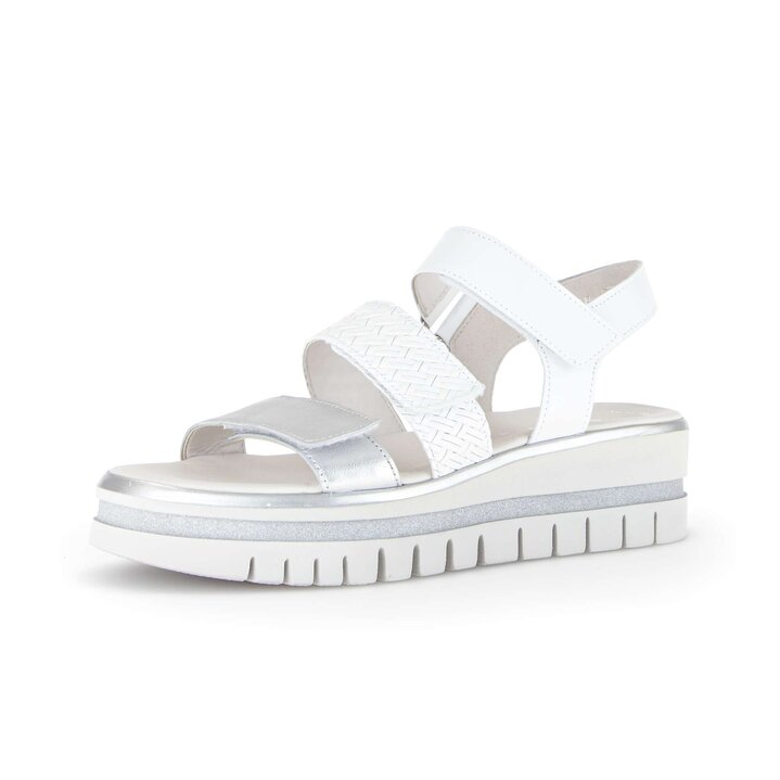 Plateau Sandale weiß #2