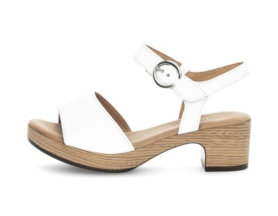 Plateau Sandale weiß