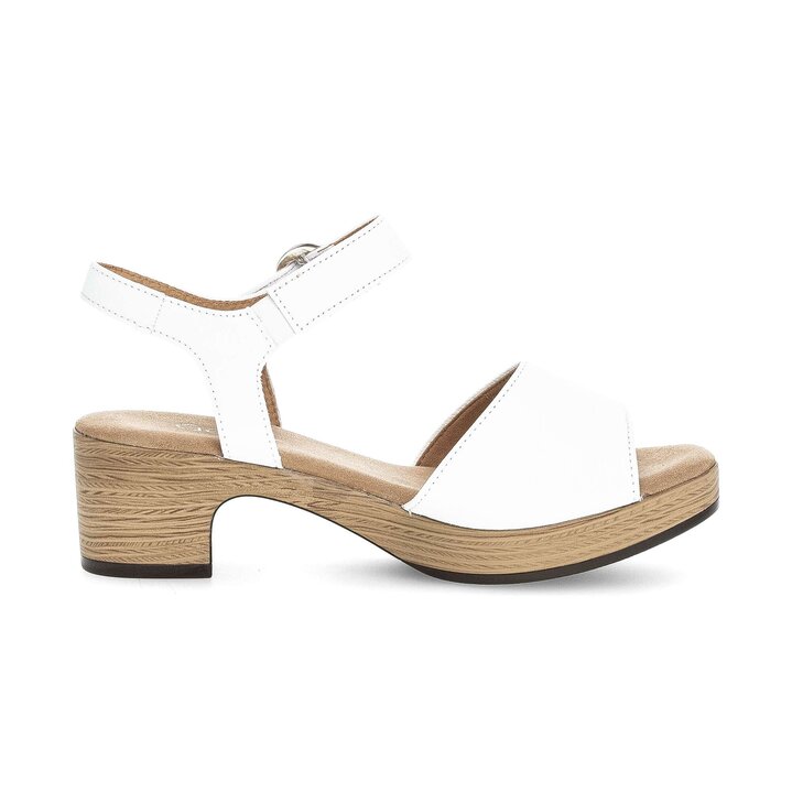 Plateau Sandale weiß #1