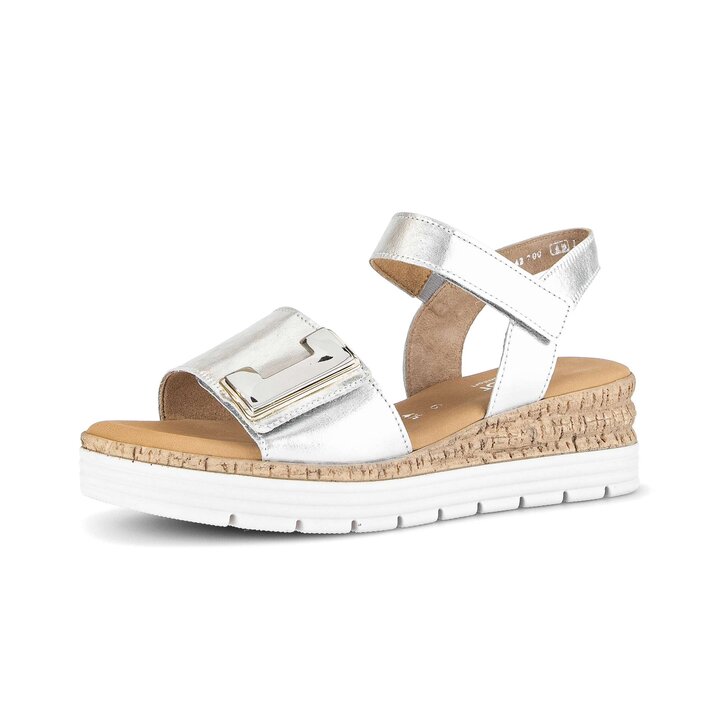 Sandale à plateforme argent #2
