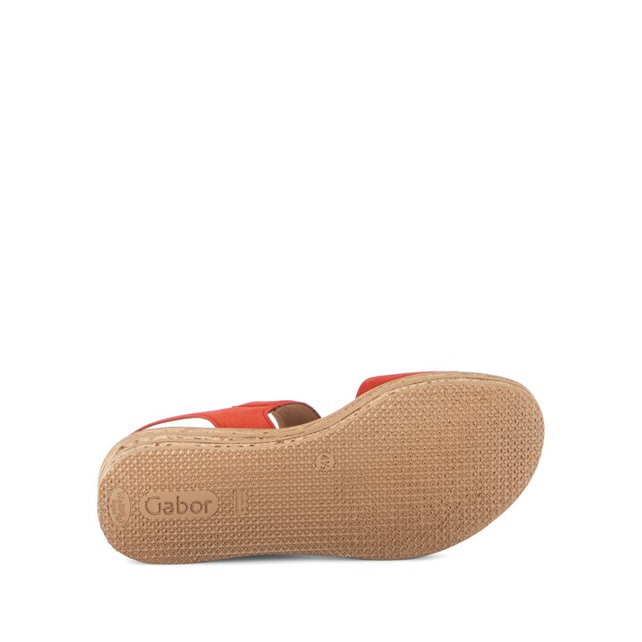 Sandale à plateforme rouge #4