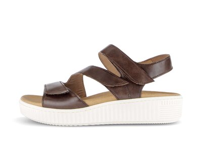 Sandale à plateforme marron