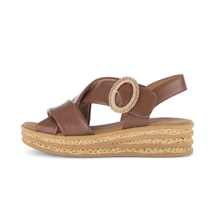 Plateau Sandale braun #0