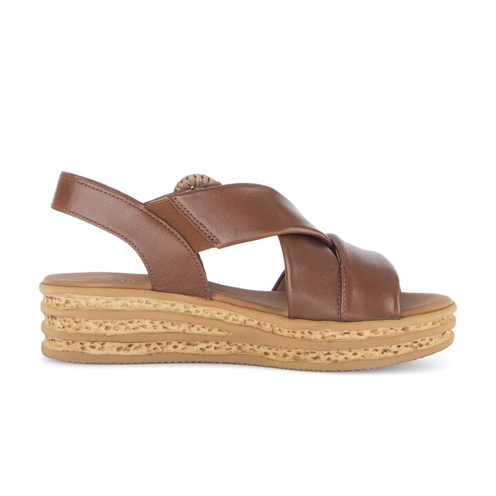 Plateau Sandale braun #1