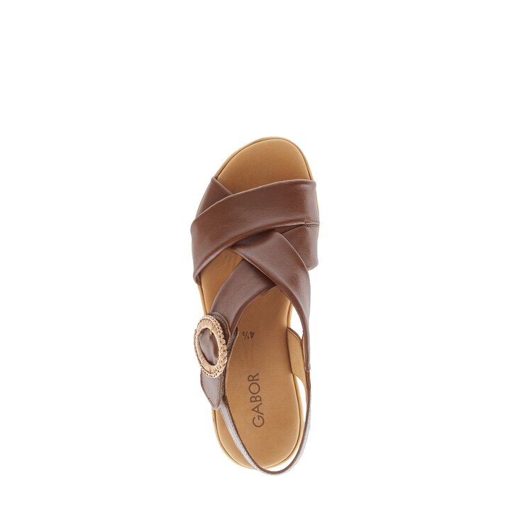 Plateau Sandale braun #5