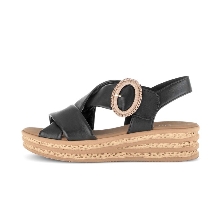 Plateau Sandale schwarz #0