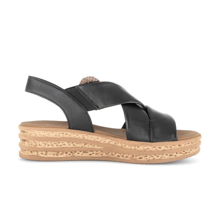Plateau Sandale schwarz #1