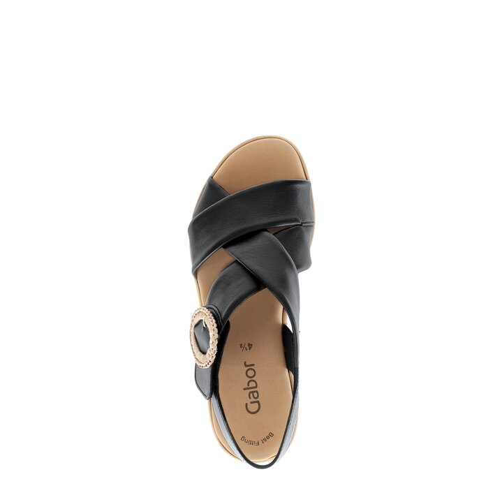 Plateau Sandale schwarz #5