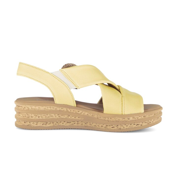 Plateau Sandale gelb #1