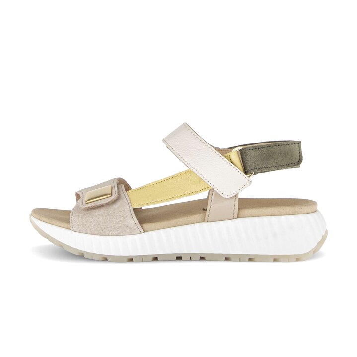 Sandalo con plateau beige #0