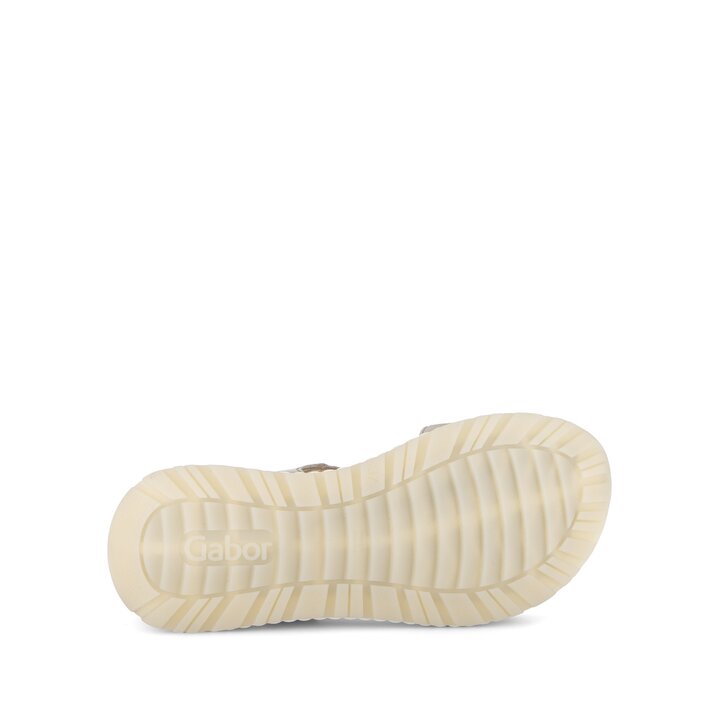 Sandalo con plateau beige #4