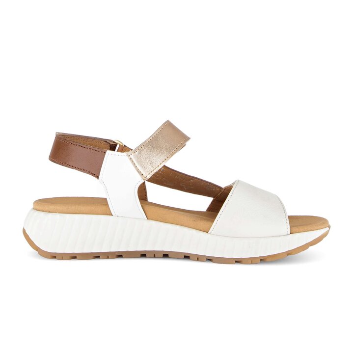 Sandalo con plateau multicolore #1