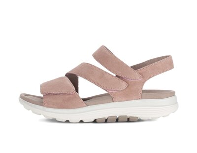 Sandal met riempjes beige