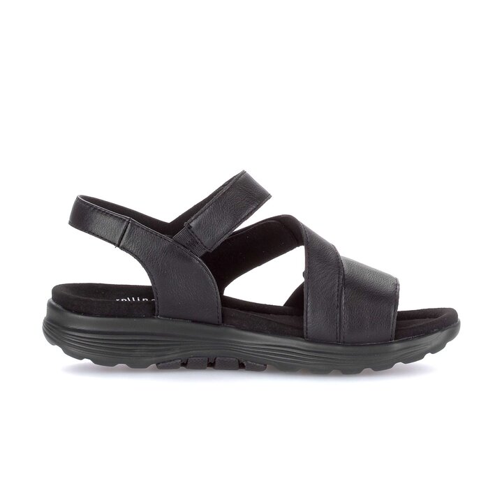 Sandal met riempjes zwart #1