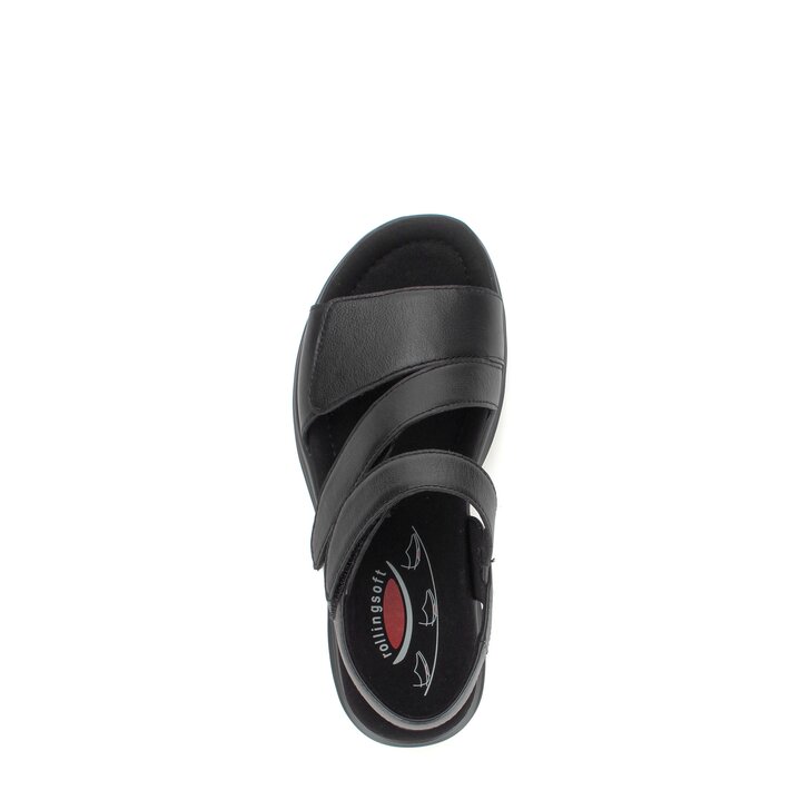 Sandal met riempjes zwart #5