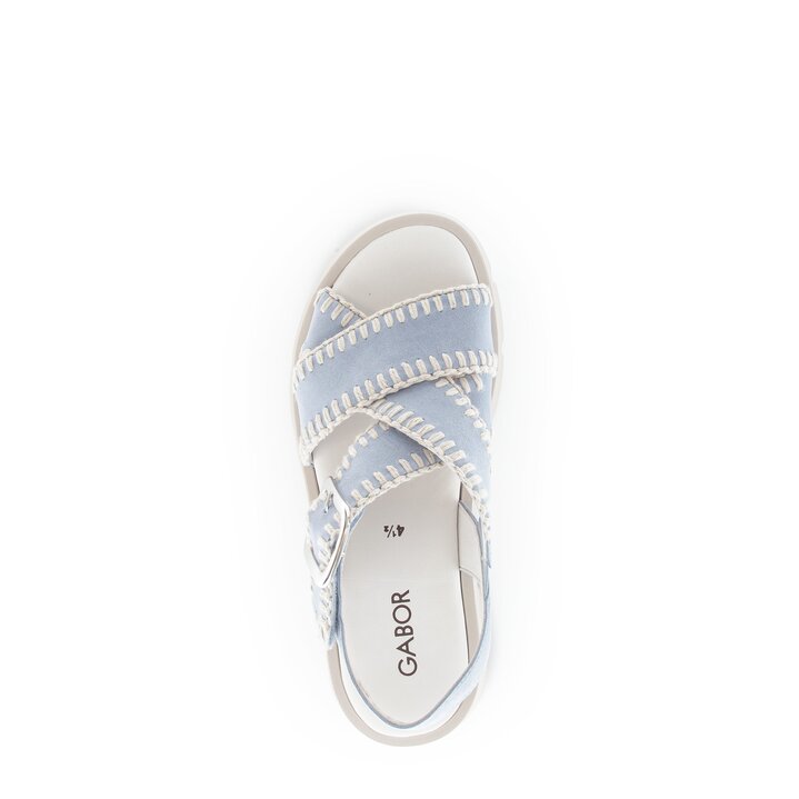 Sandale met plateauzool blauw #5